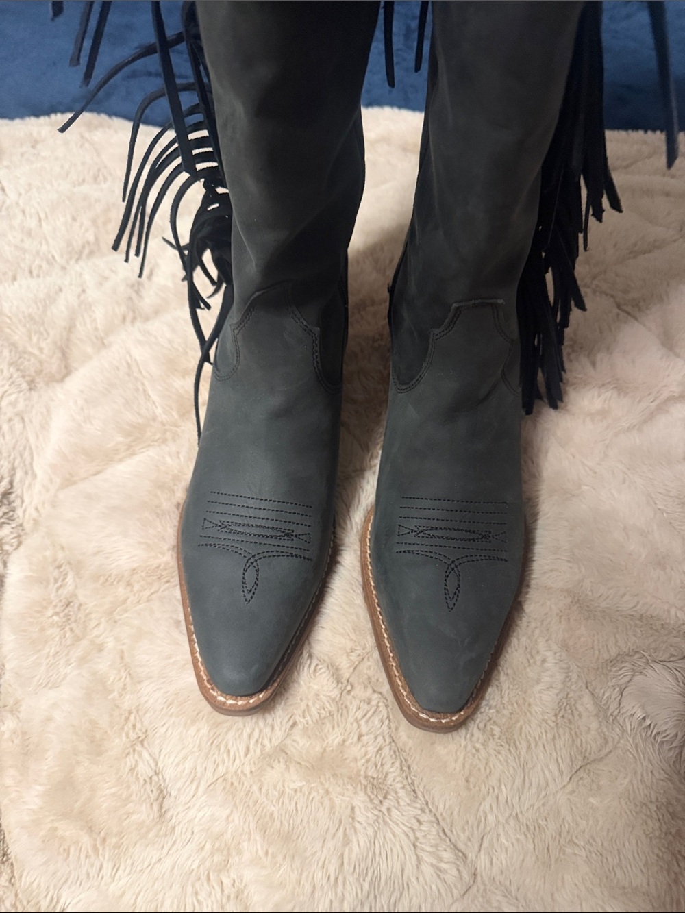 NEW!! Dingo Sky High Fringe Genuine Leather Cowboy Western Boots sz 10 - Picture 4 of 9